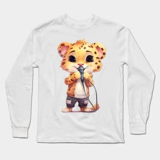 Cheetah Singing Long Sleeve T-Shirt